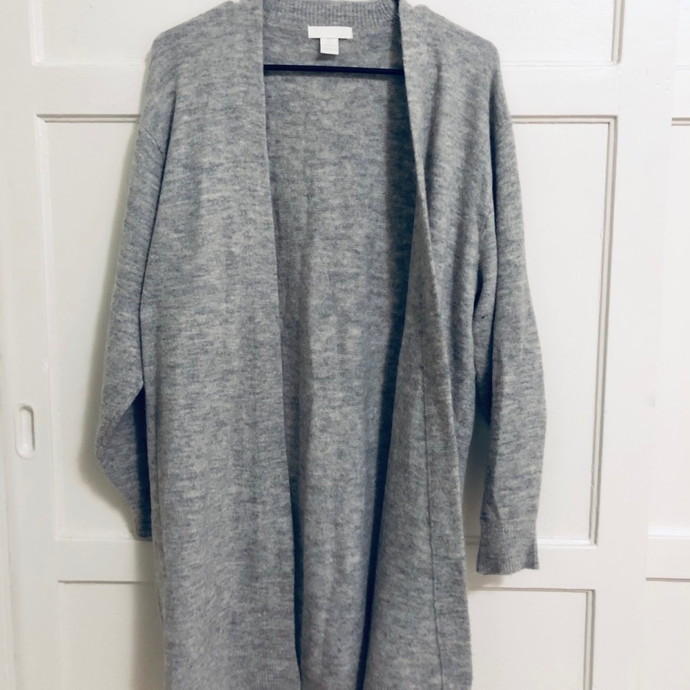 Heather Gray Long cardigan